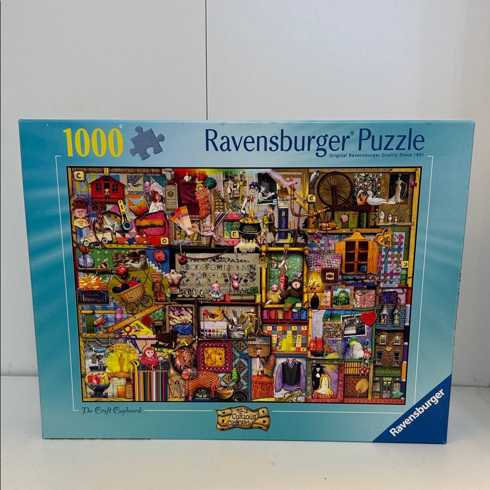 Ravensburger 🔴2/$25🔴The Craft Cupboard 1000-piece jigsaw puzzle.